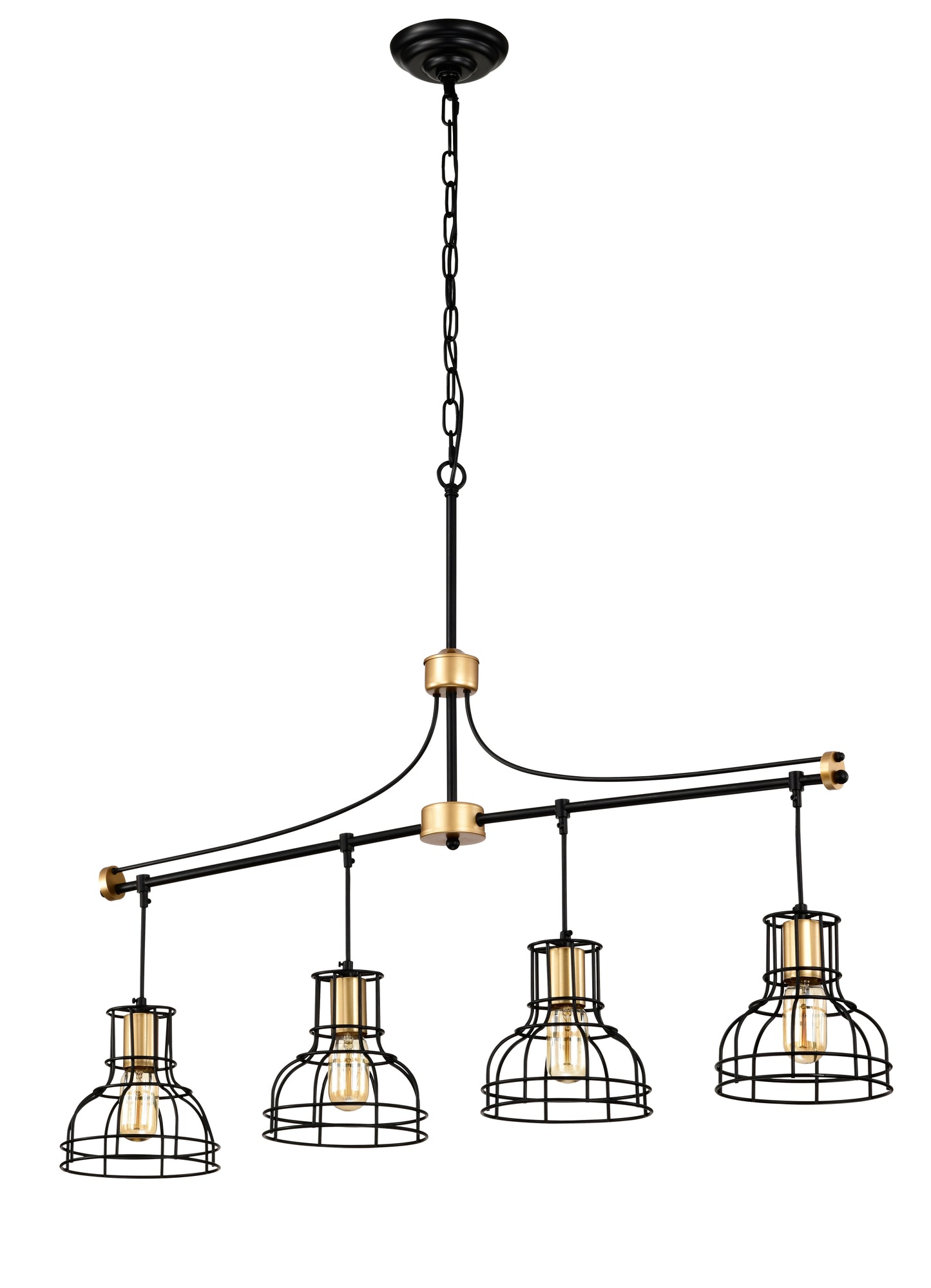 Jiron Industrial Farmhouse Linear Chandelier