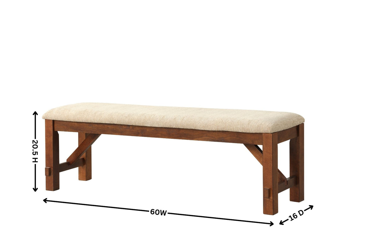Fitch Craftsman Solid Wood Dining Bench