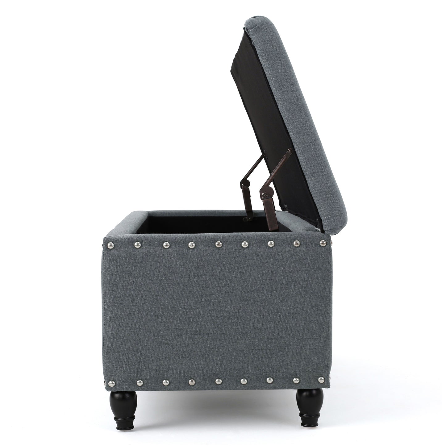 Mission Contemporary Velvet Storage Ottoman
