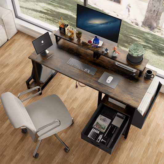 Luz Modern Brown Computer Desk