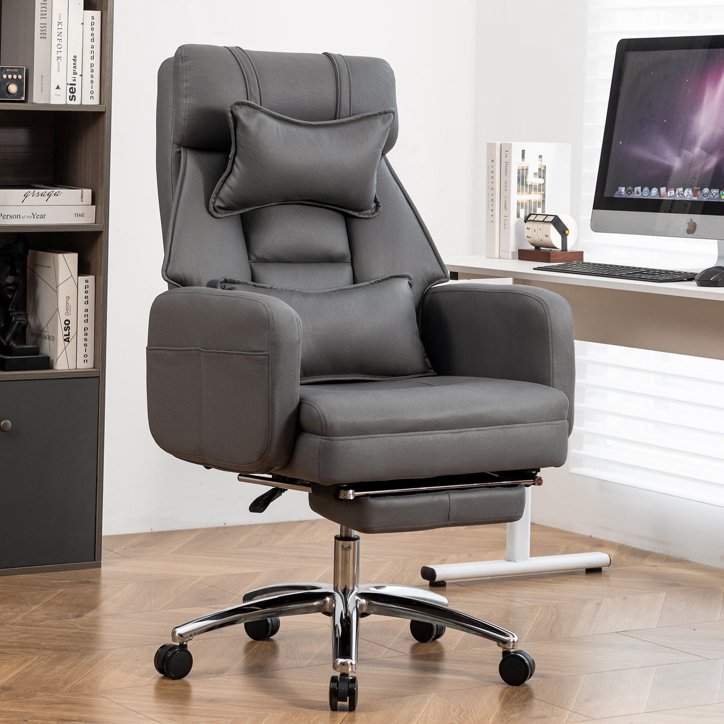 Lazzareschi Contemporary Swivel Ergonomic High Office Chair