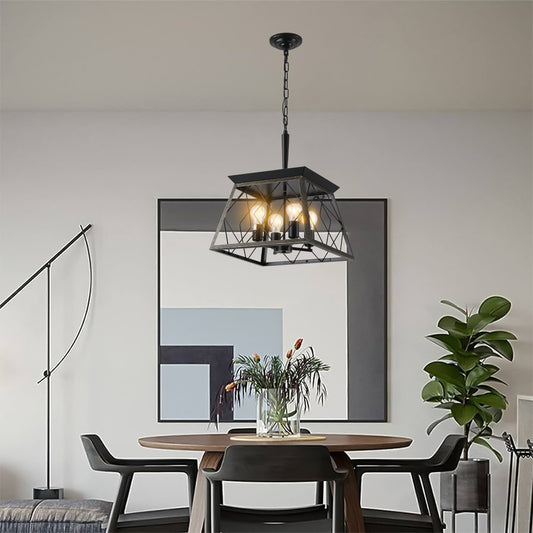 Kingsly Industrial Light Vintage Chandelier