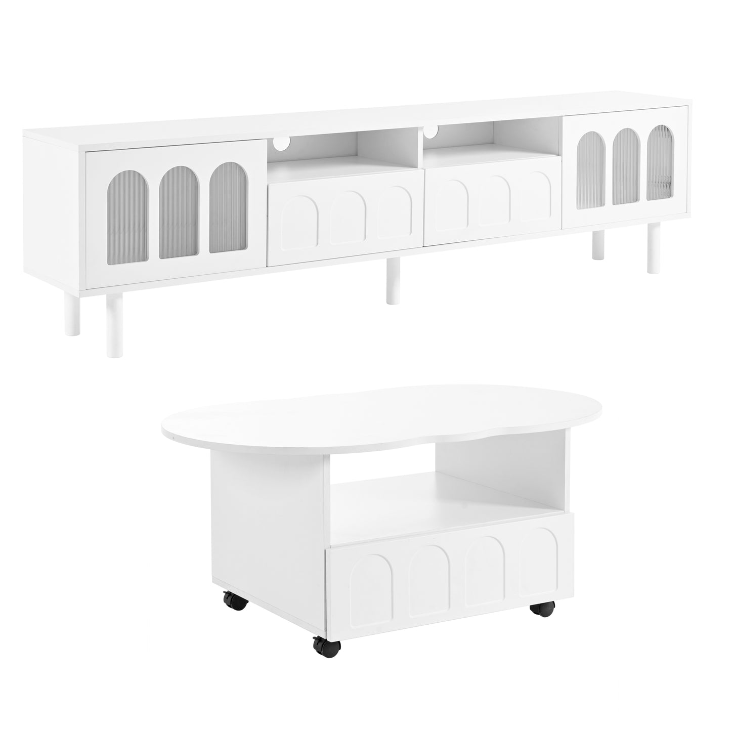 Silverleaf Contemporary ON-TREND LED TV Stand