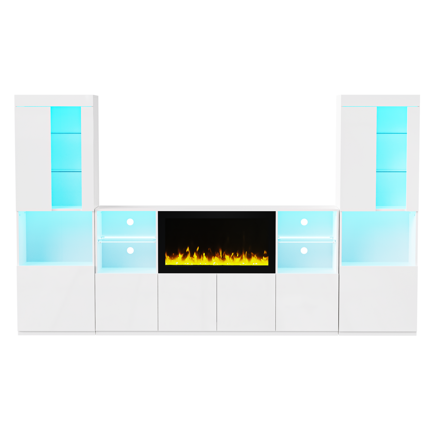 Eda Modern High Gloss Entertainment Center