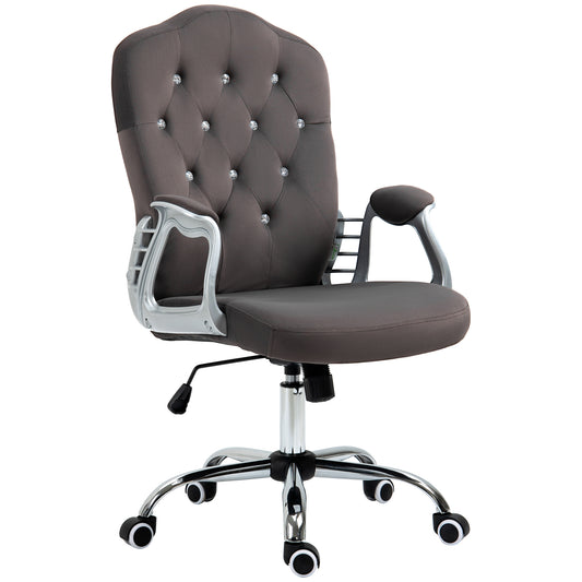 Fremont Contemporary Vinsetto Velvet Office Chair