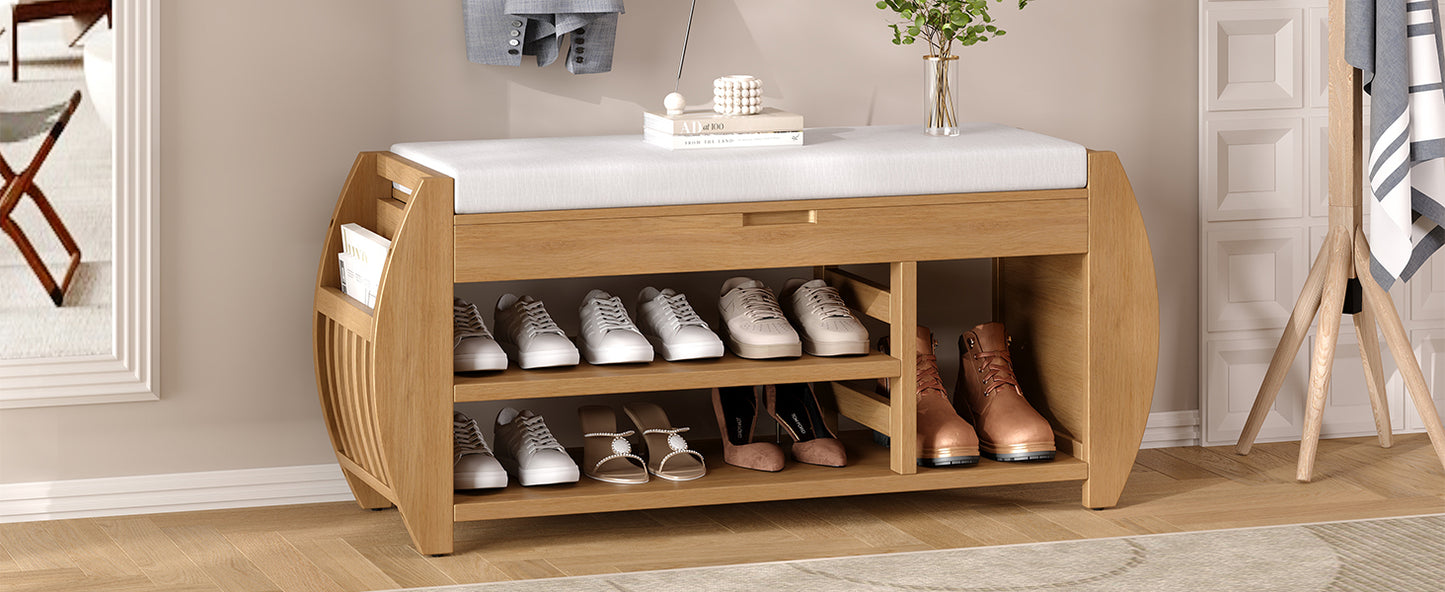 Cleo Mid-Century Retro Storage Bench