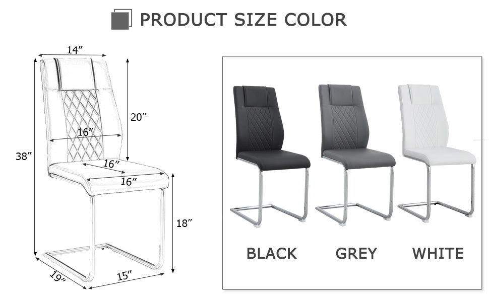 Eda Modern Faux Leather Chairs