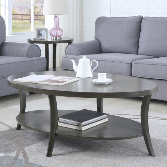 Ghivi Contemporary Perth Oval Shelf Table