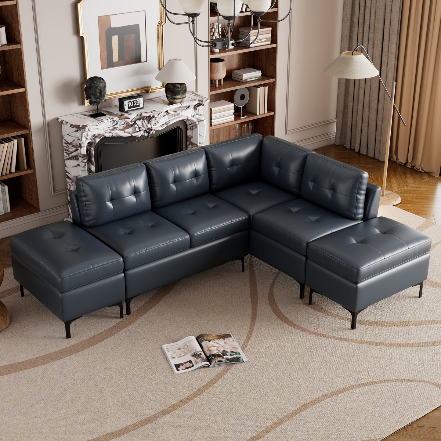 Sonoma Mid-Century L-Shaped Corner Sofa