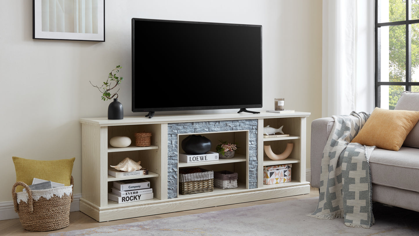 Fremont Modern Large TV Desk Storage Rack