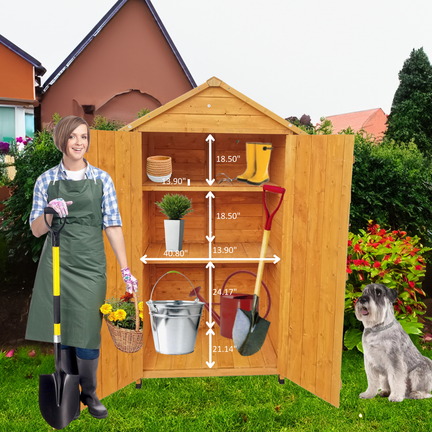 Fitch Craftsman Rustic Wooden Shed