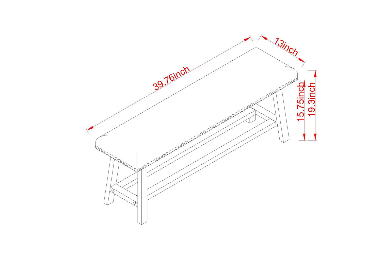 Napa Modern Linen Upholstered Bench