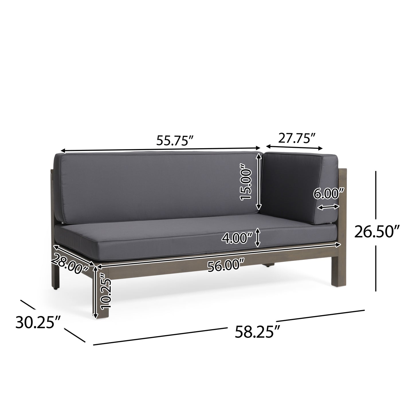 Napa Contemporary Velvet Corner Bench