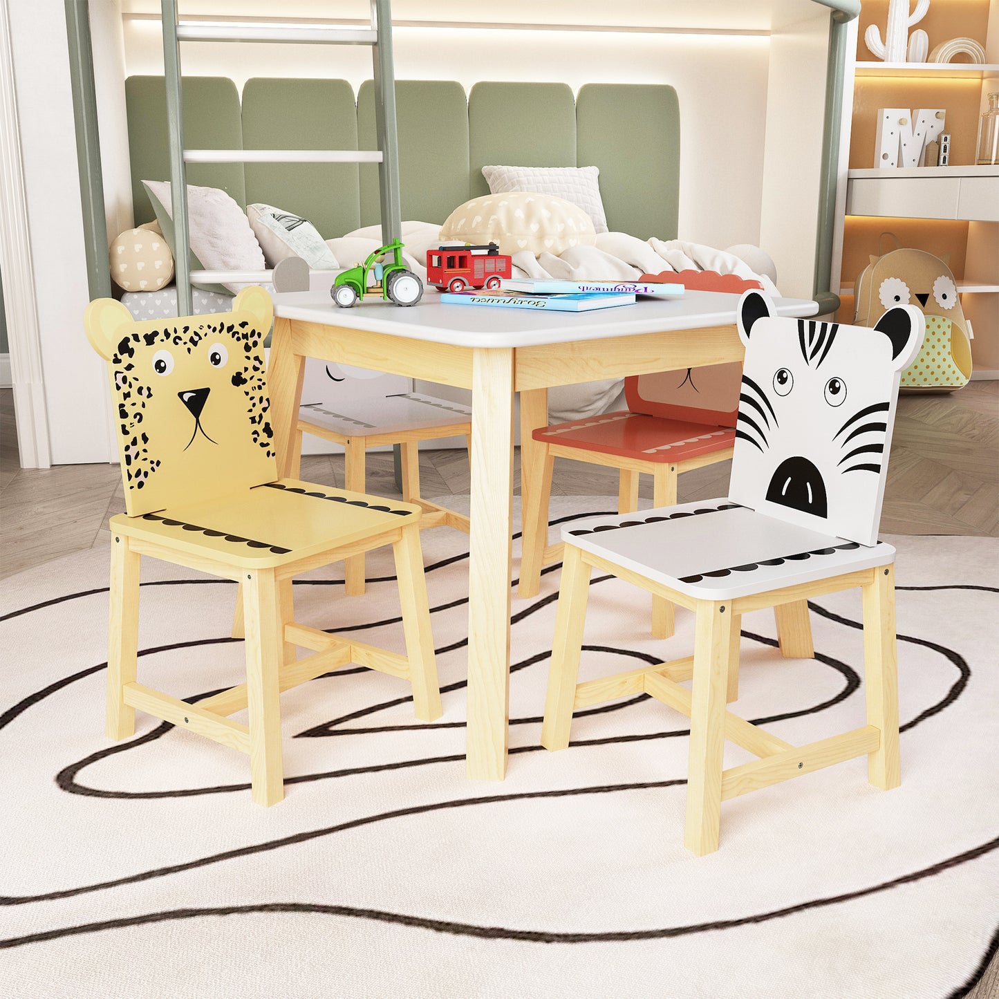 Lula Craftsman Kids Animal Table Set