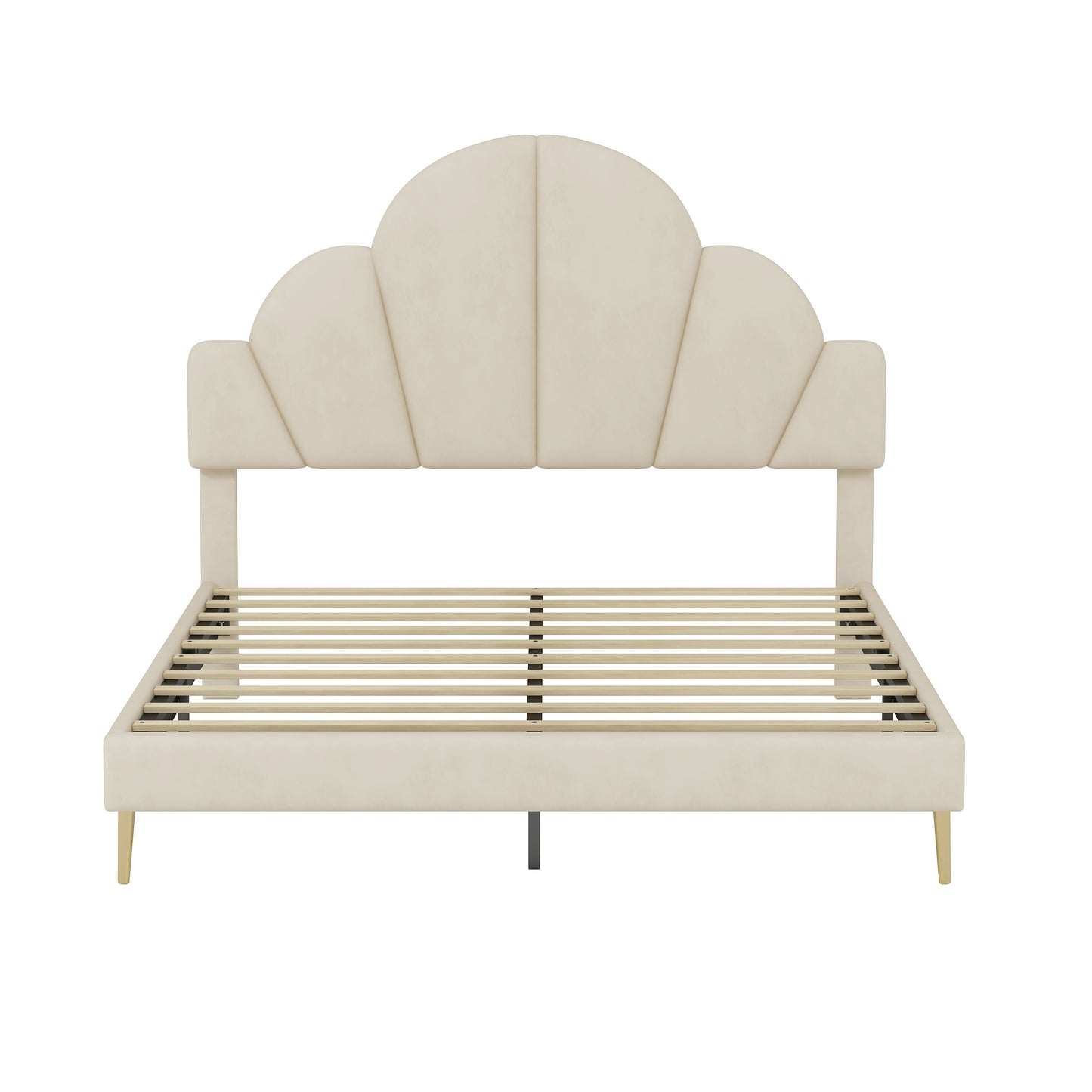 Somerset Modern Velvet Petal Bedroom Set