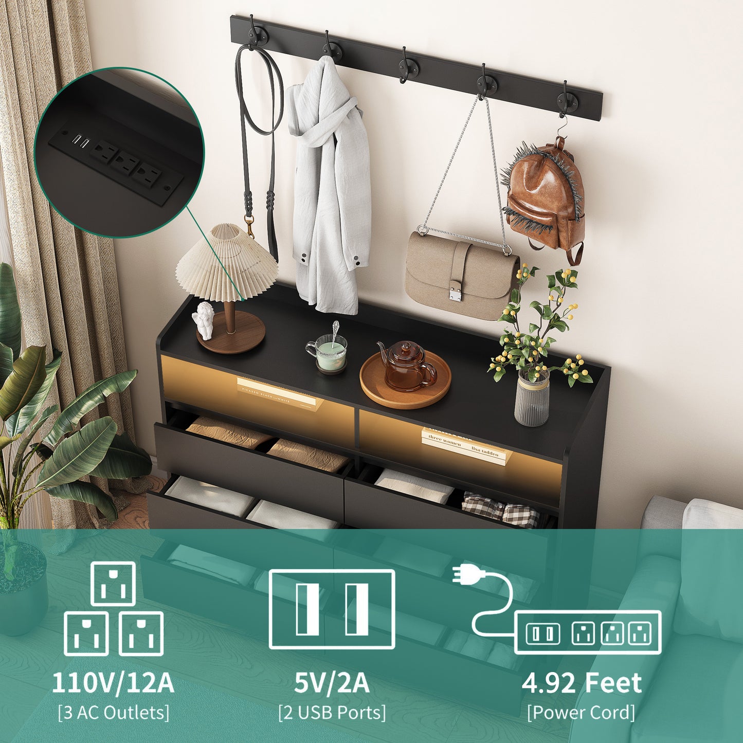 Healdsburg Modern Living Room Storage Cabinet