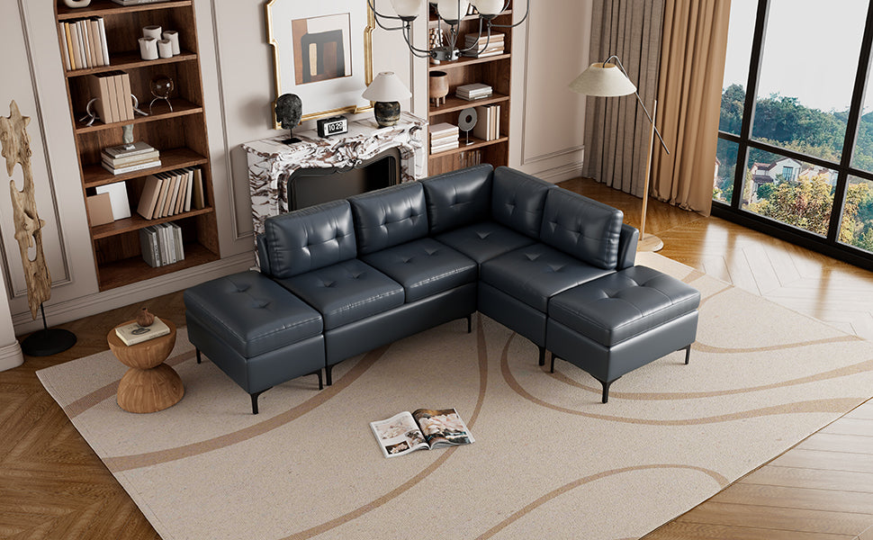 Sonoma Mid-Century L-Shaped Corner Sofa