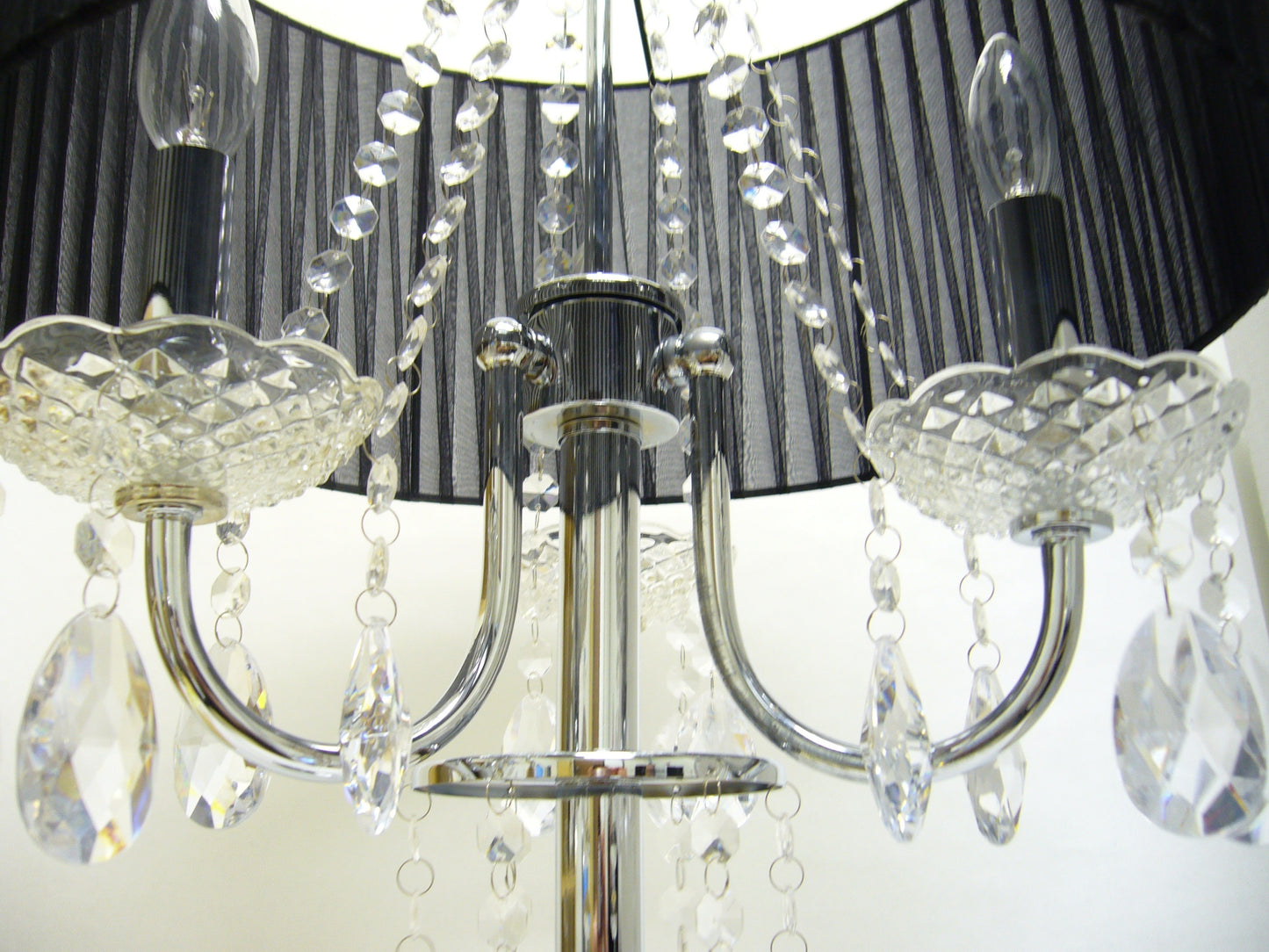 Elmcrest Mid-Century Crystal Table Lamp