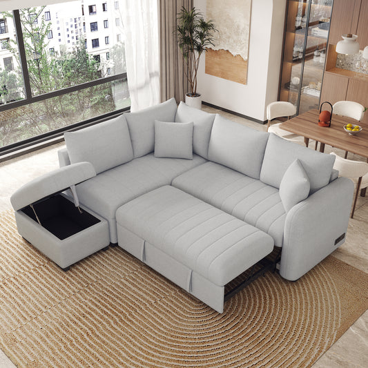 Warmsprings Modern Sleeper Storage Sofa