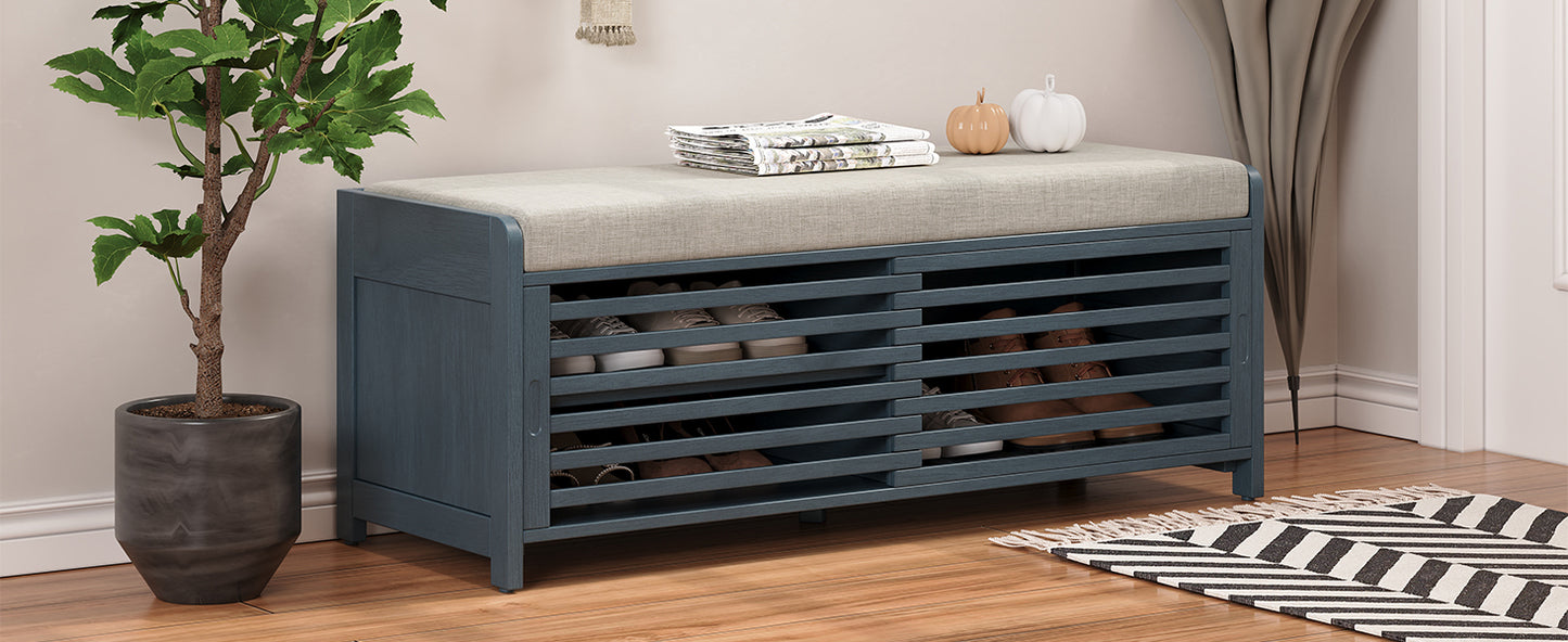 Lula Modern Shutter Storage Bench