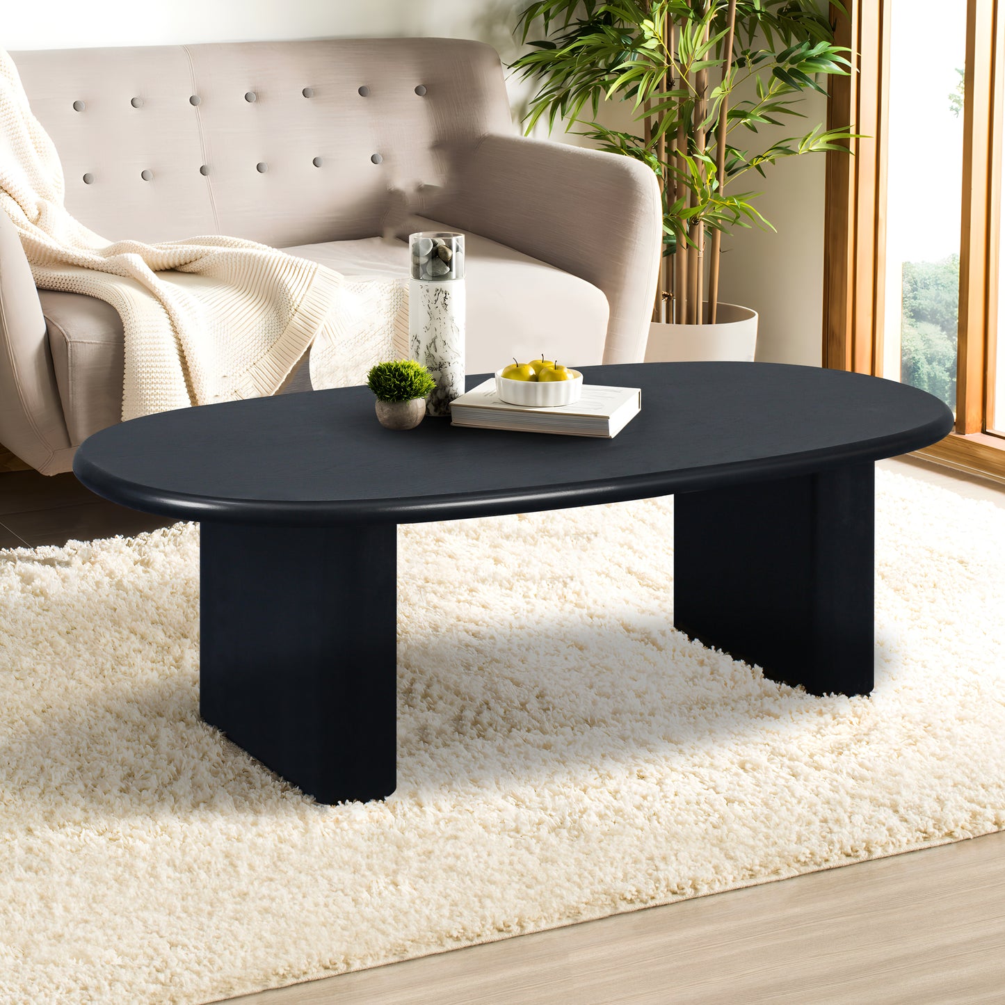 Centerville Modern Tapered Black Coffee Table