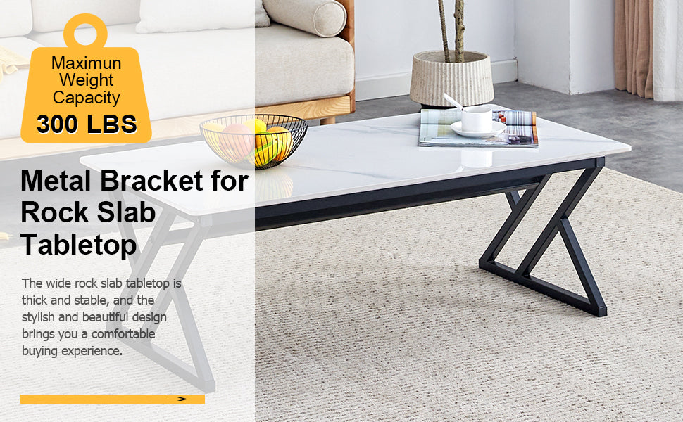 Lazzareschi Modern Monarch Rock Coffee Table