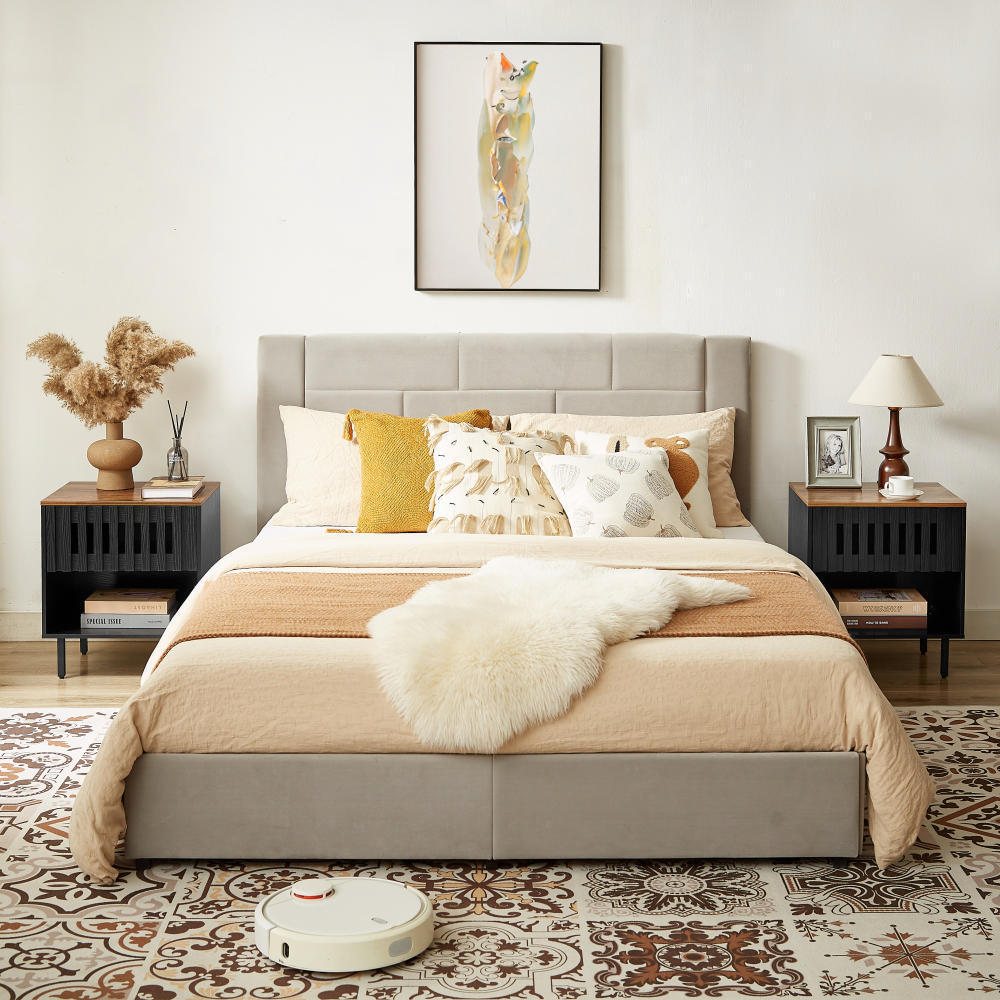 Lazzareschi Mid-Century Nightstand Set