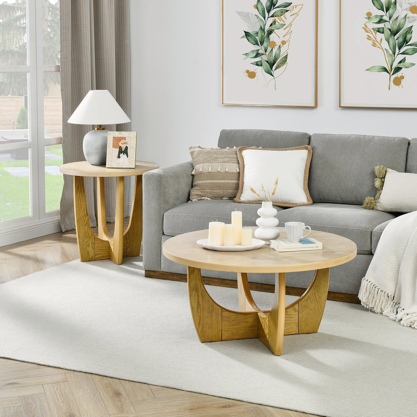 Marcel Craftsman Oak Round Table