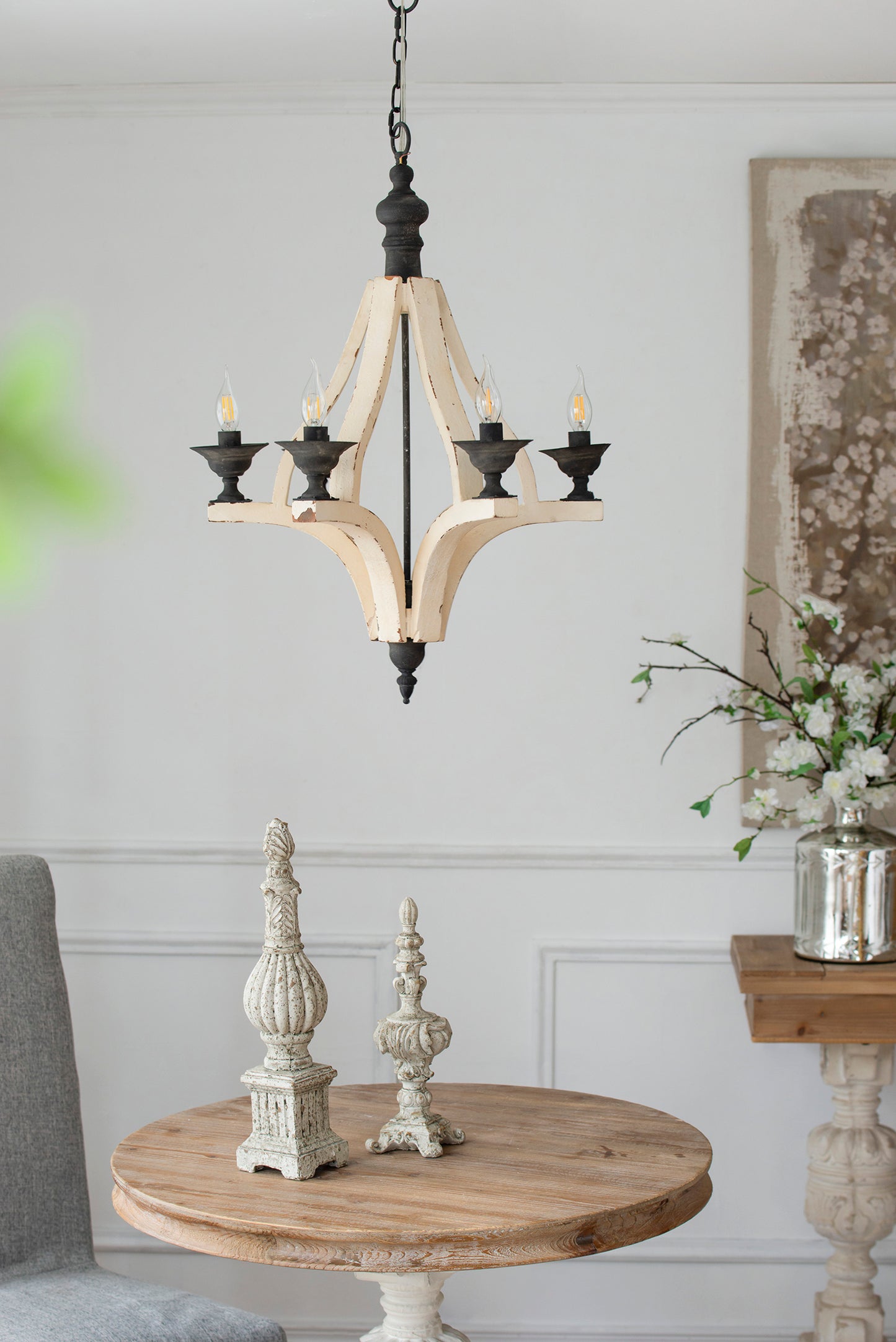 Cleo Contemporary Crystal Flush Ceiling Light