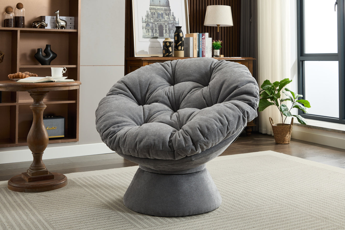 Oakridge Contemporary Velvet Swivel Accent Chair