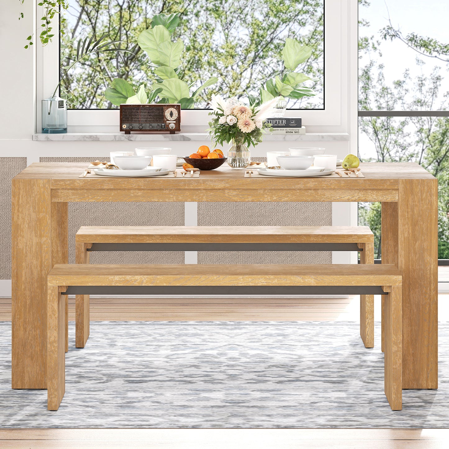 Silverleaf Modern Farmhouse Dining Set