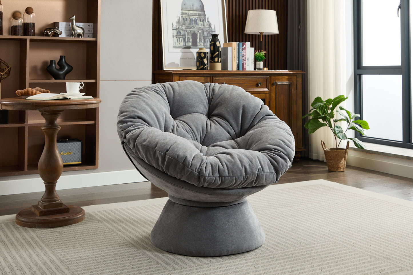 Oakridge Contemporary Velvet Swivel Accent Chair