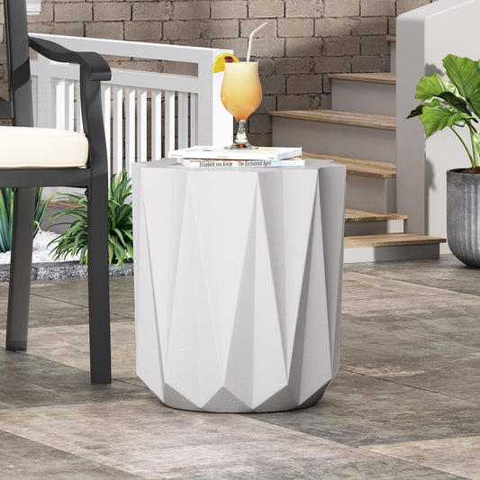 Ghivi Contemporary Outdoor Lightweight Side Table