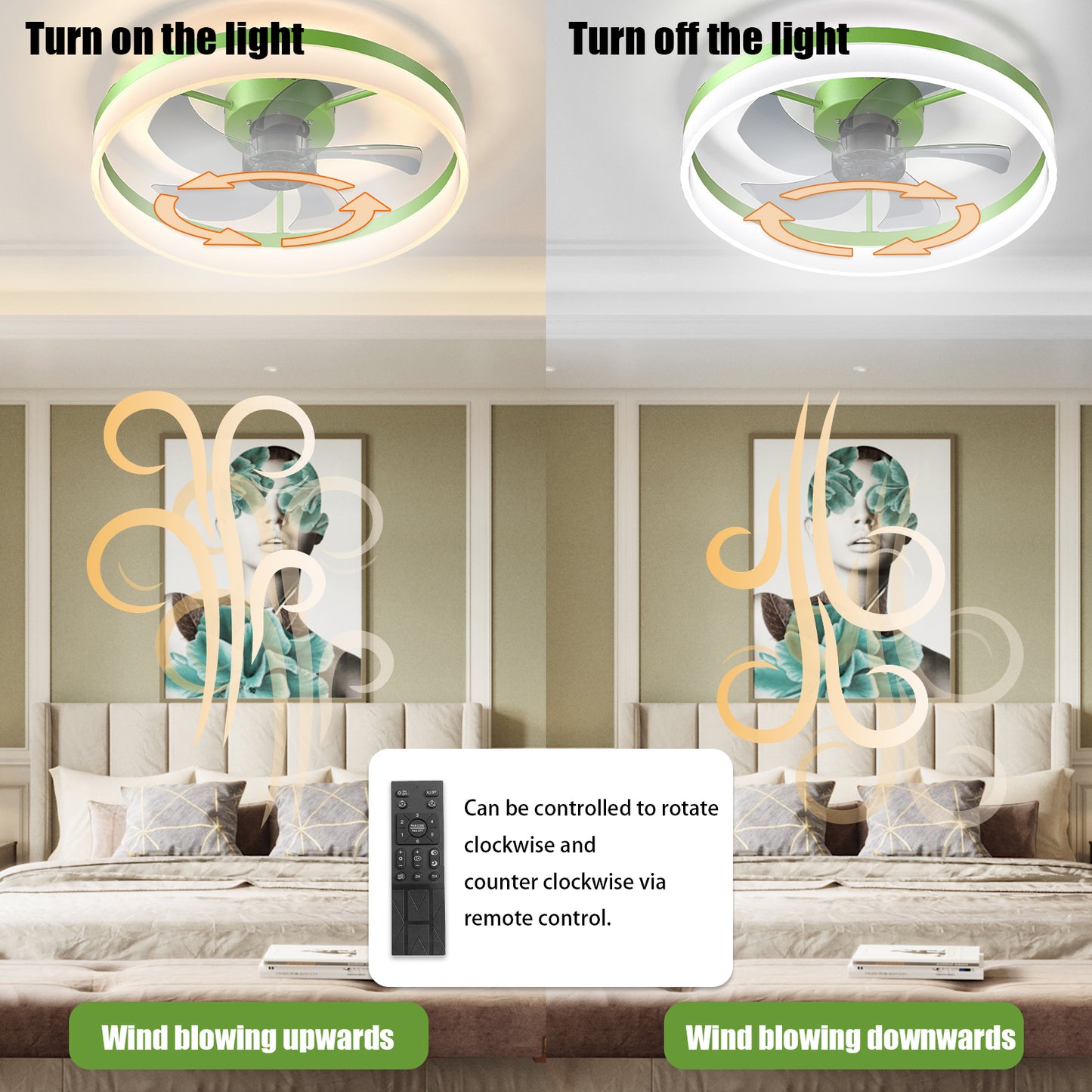 Ghivi Modern LED Ceiling Fan