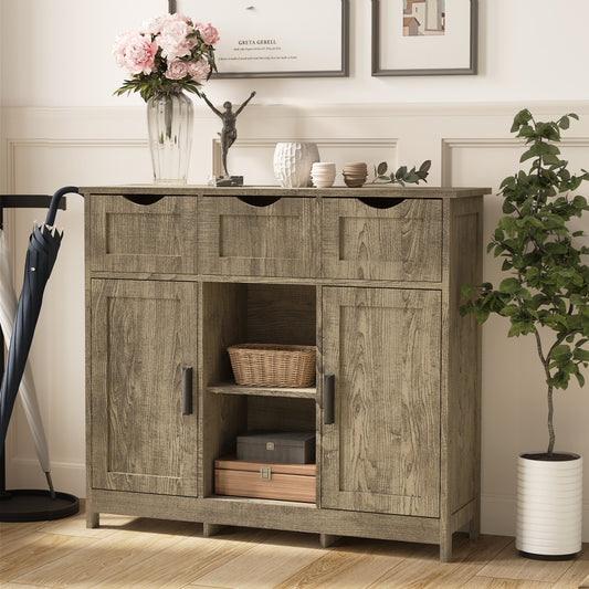 Fremont Craftsman Wooden Floor Storage Cabinet