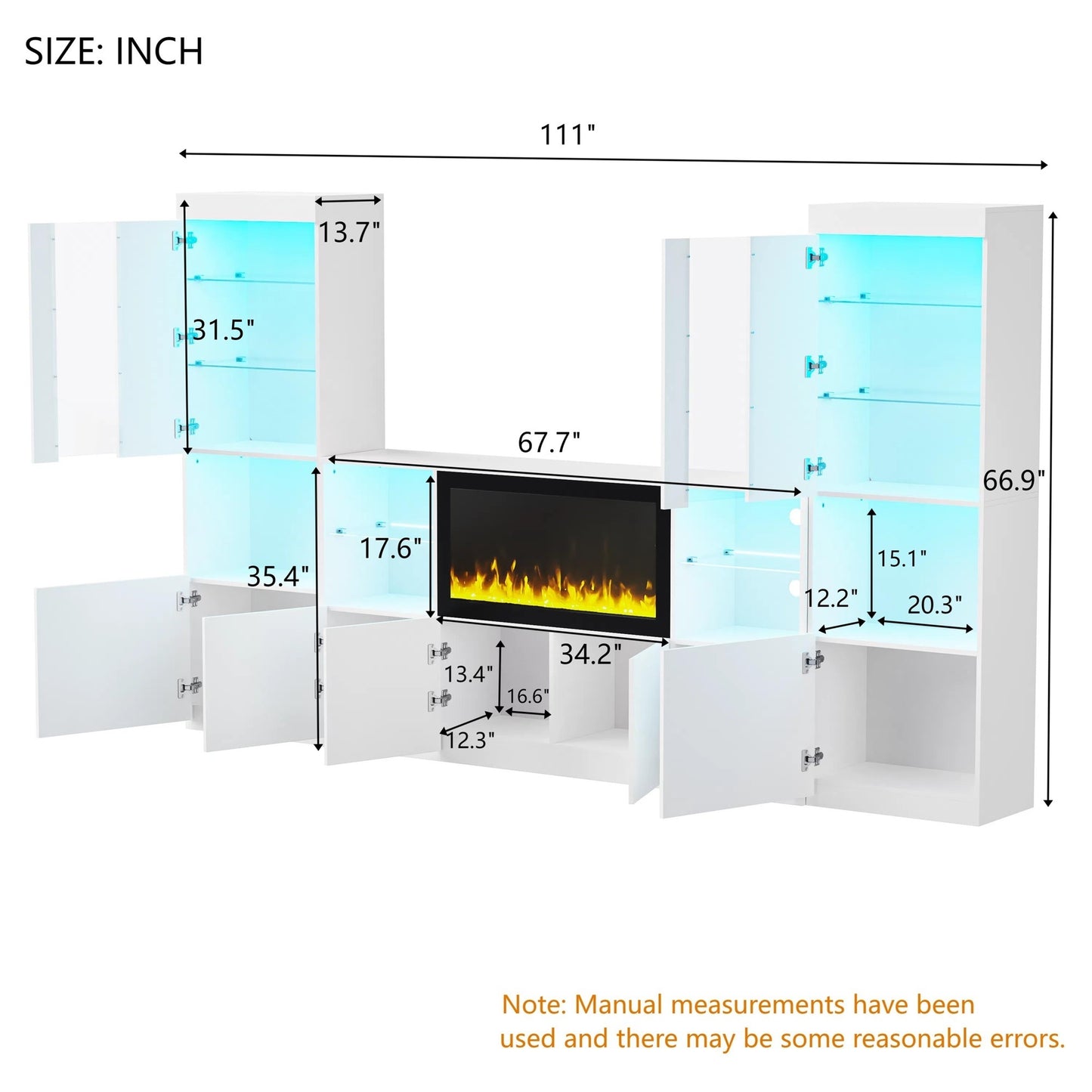 Eda Modern High Gloss Entertainment Center