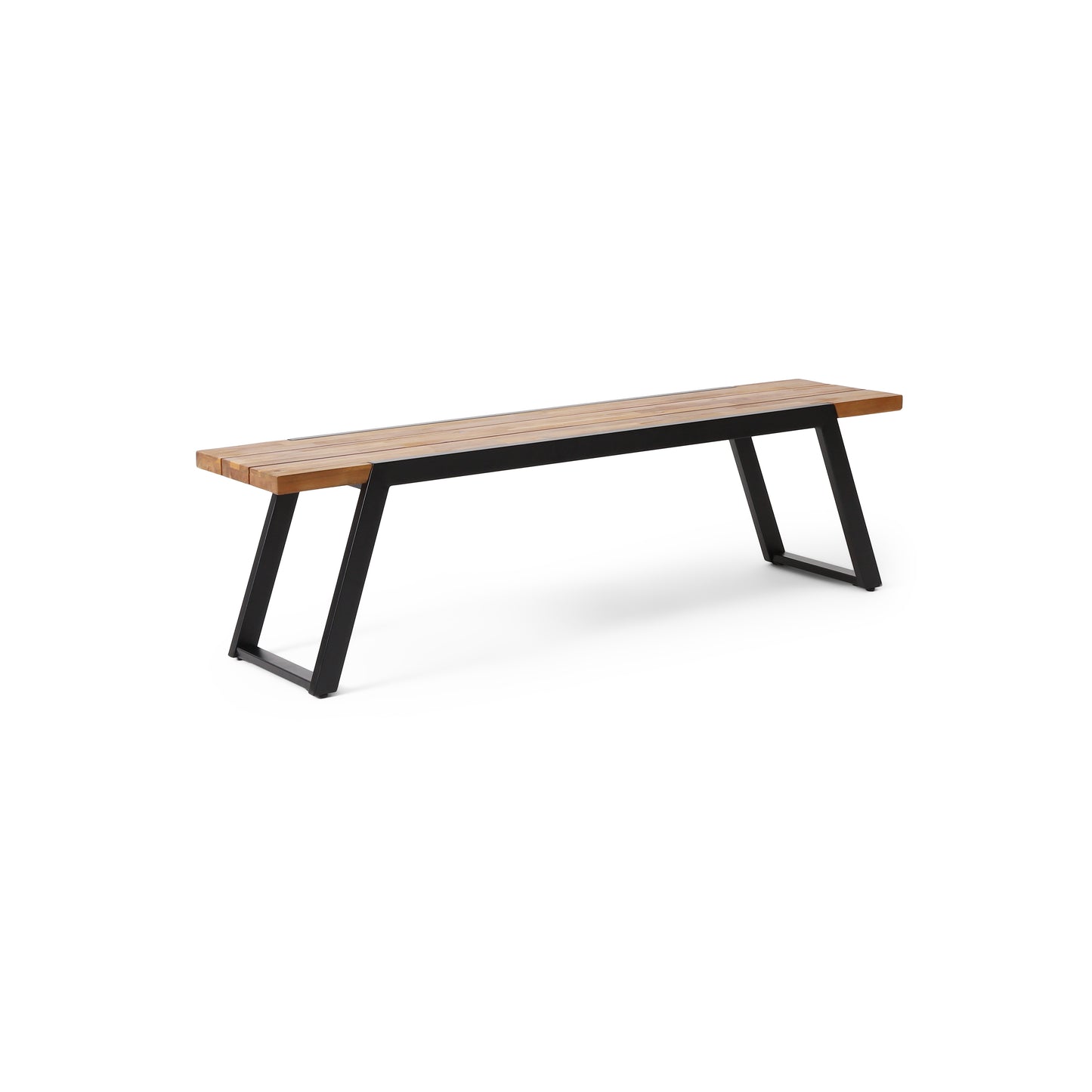 Centerville Modern Wood Metal Bench