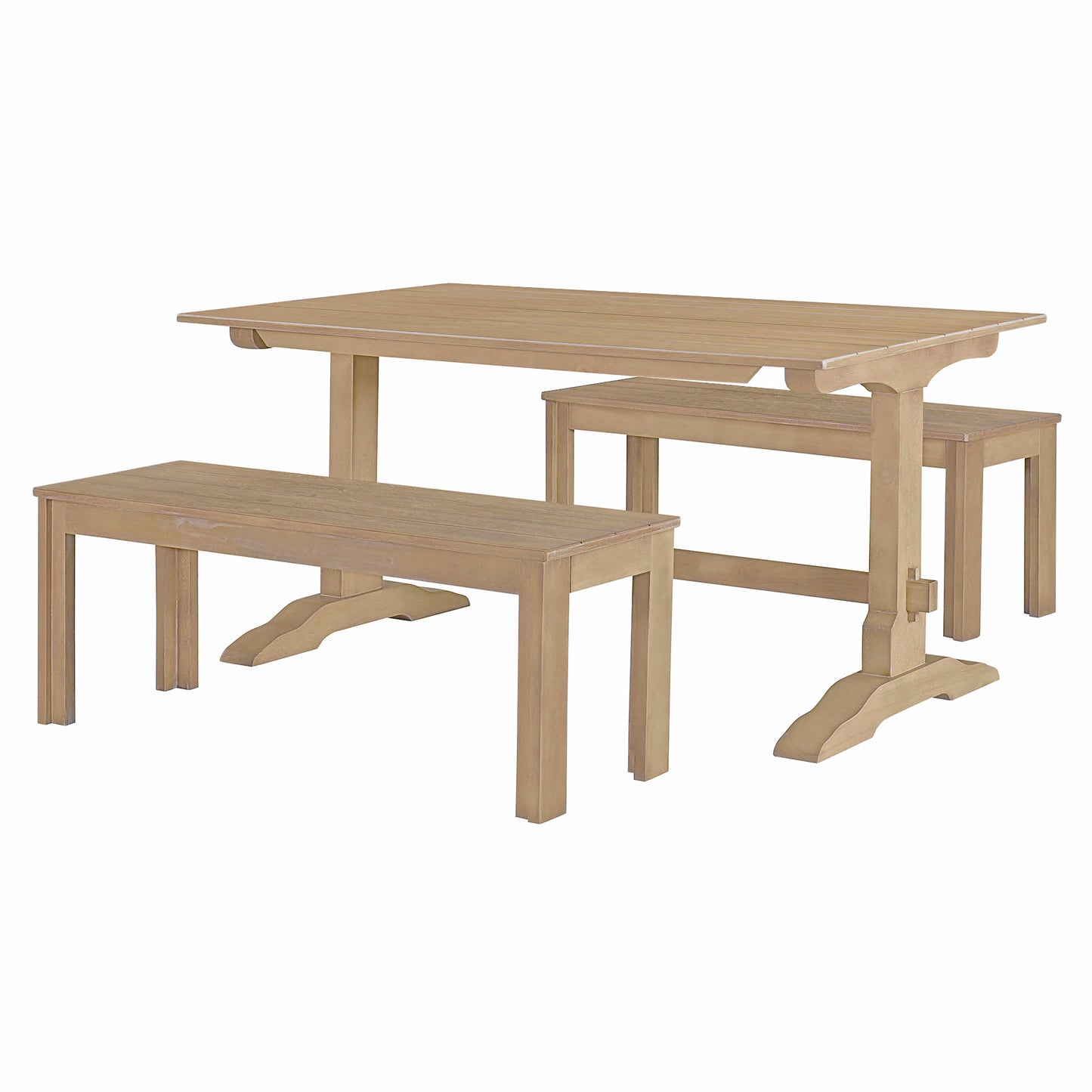 Mission Modern Trestle Dining Set