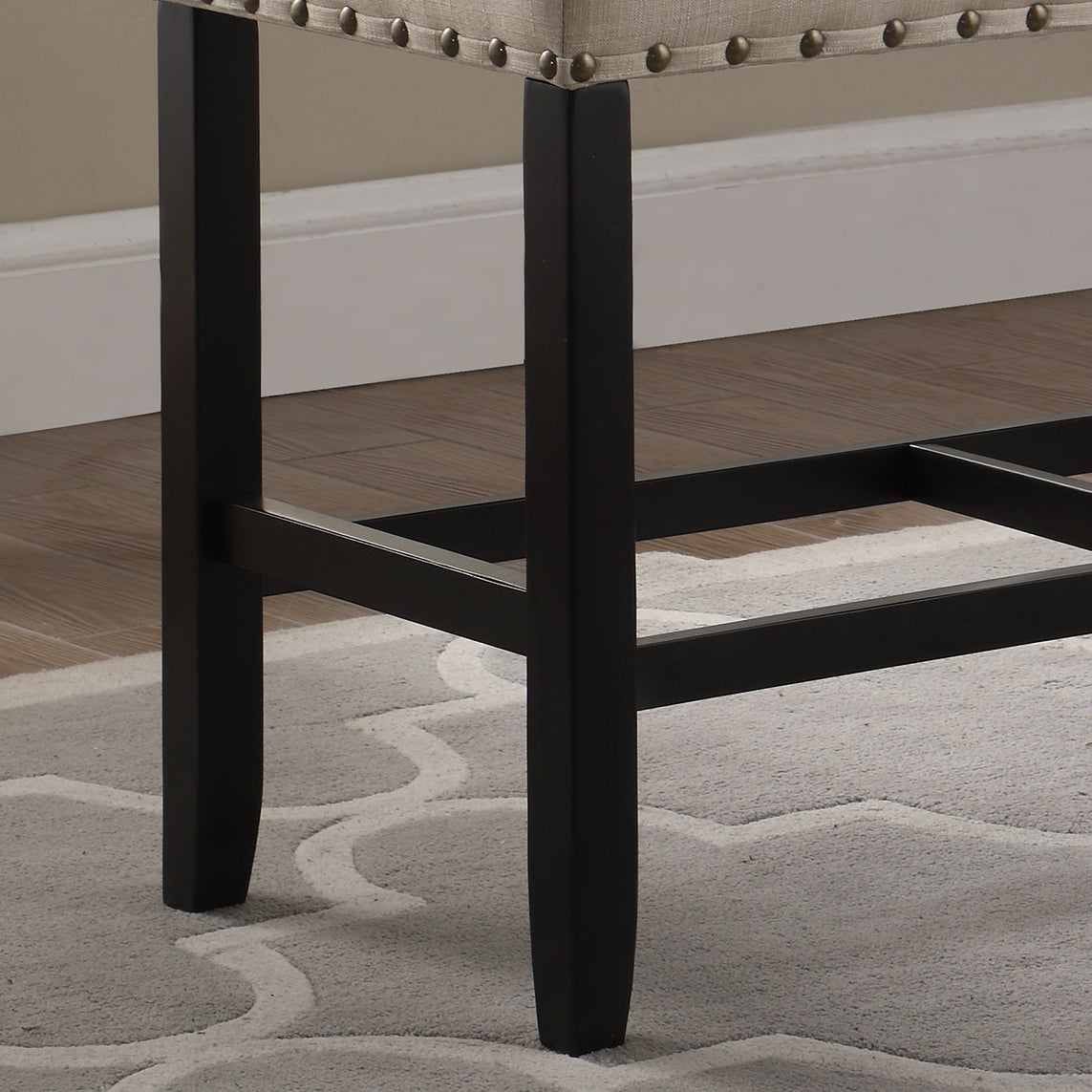Silverleaf Contemporary Fabric Dining Bench