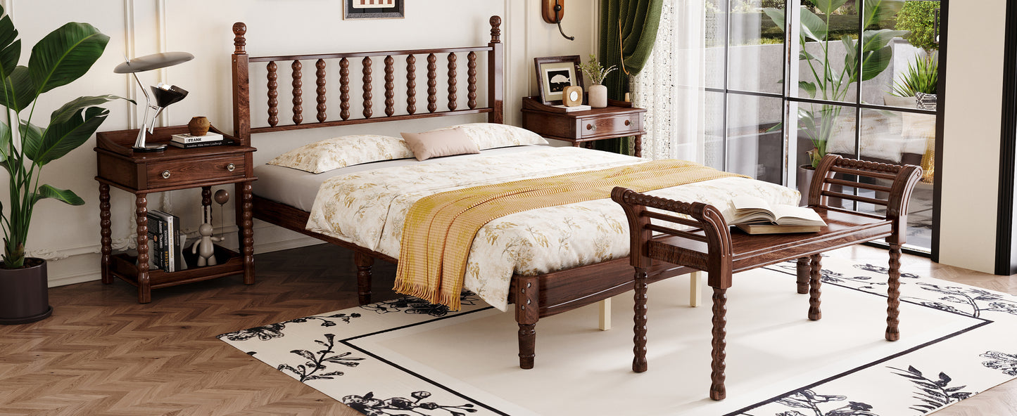 Mission Mid-Century Gourd Shaped Retro Bedroom Set