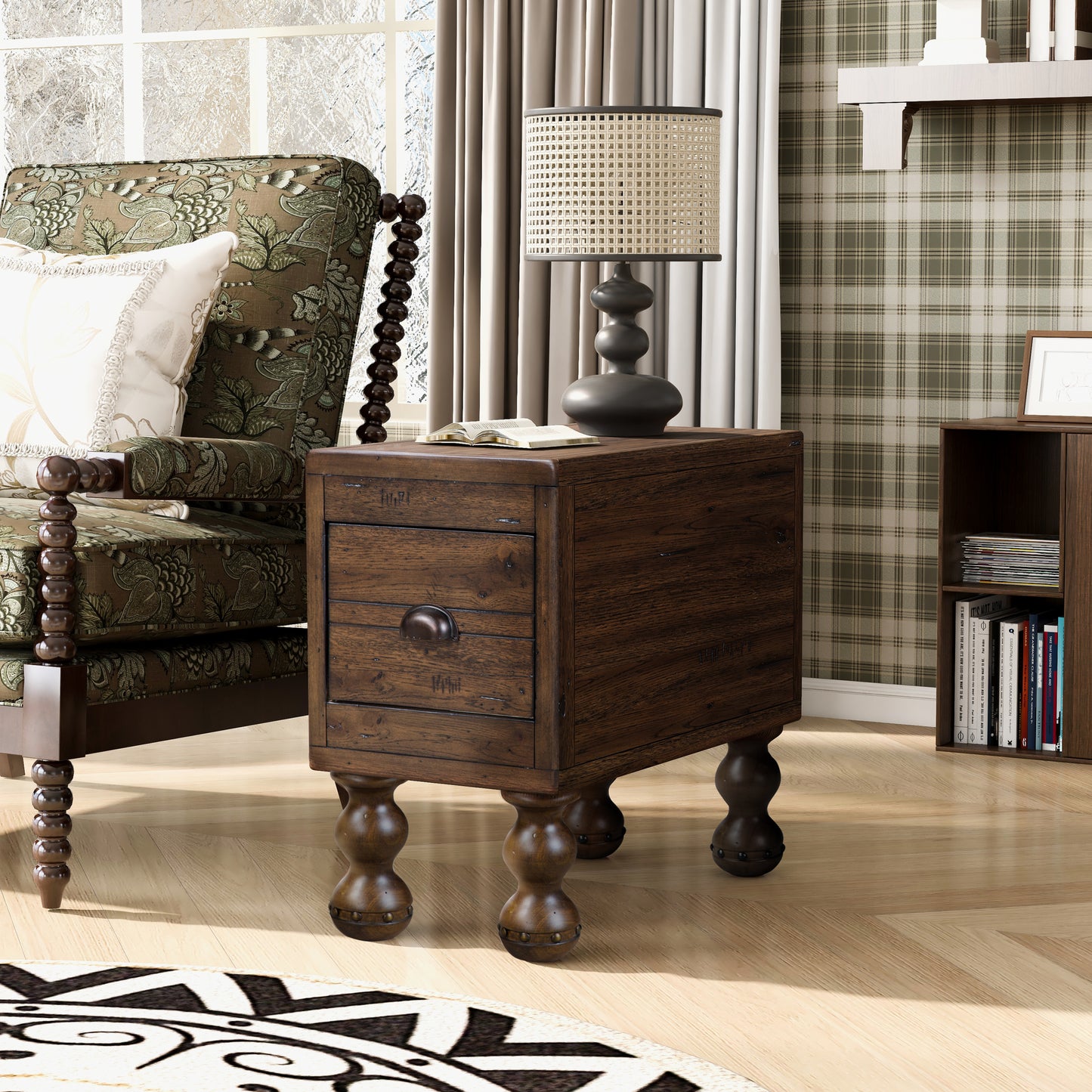 Niles Craftsman Solid Wood Side Table