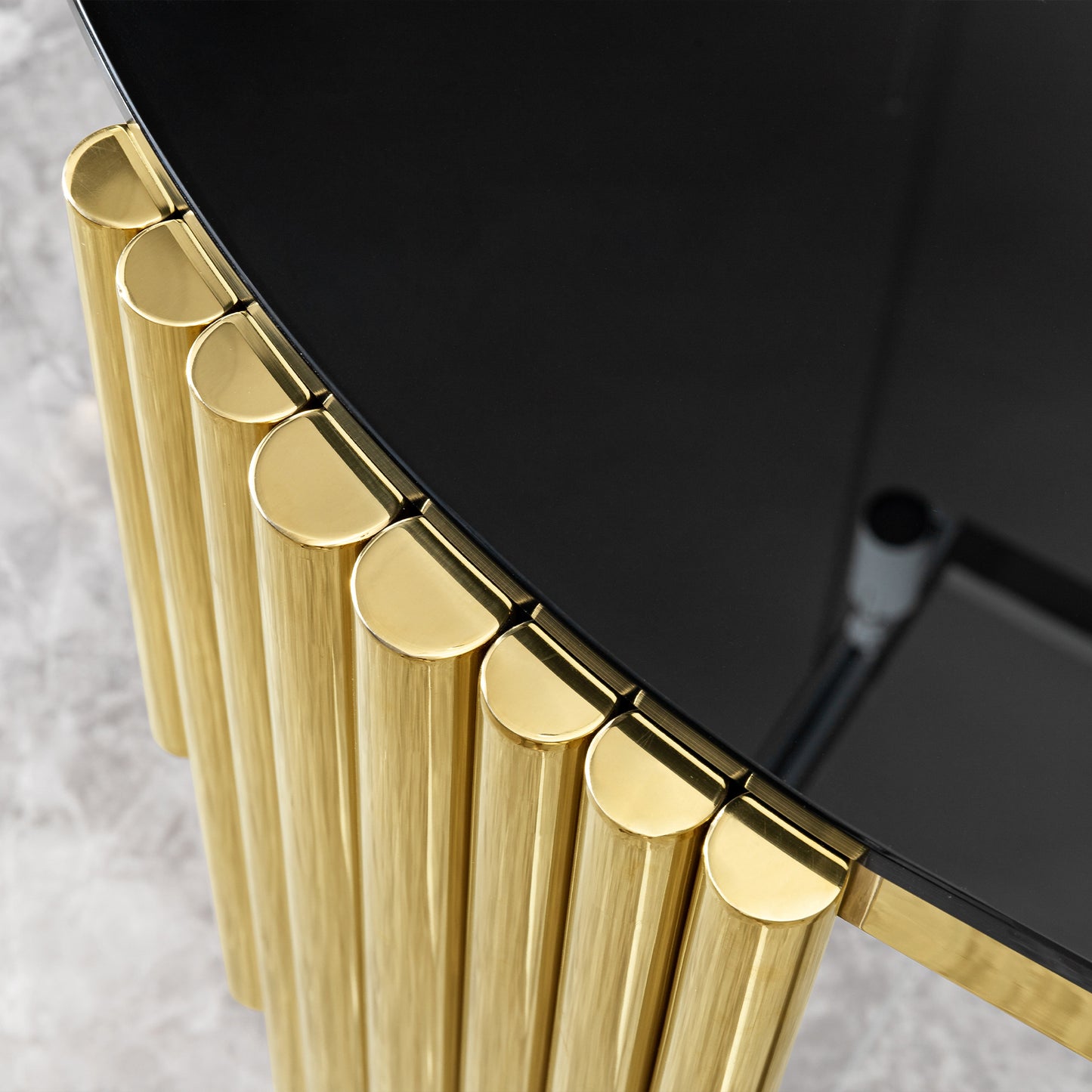 Emery Contemporary  Glass Dining Table