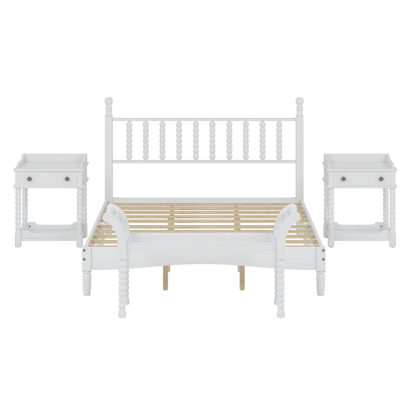 Warmsprings Mid-Century Gourd Shaped Retro Bedroom Set
