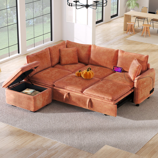 Cleo Modern Citrus Comfort Modern Sofa