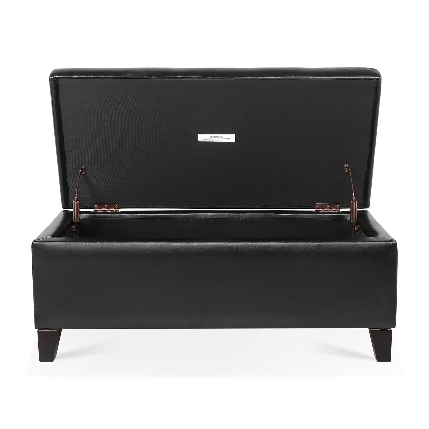 Justo Modern Faux Leather Ottoman