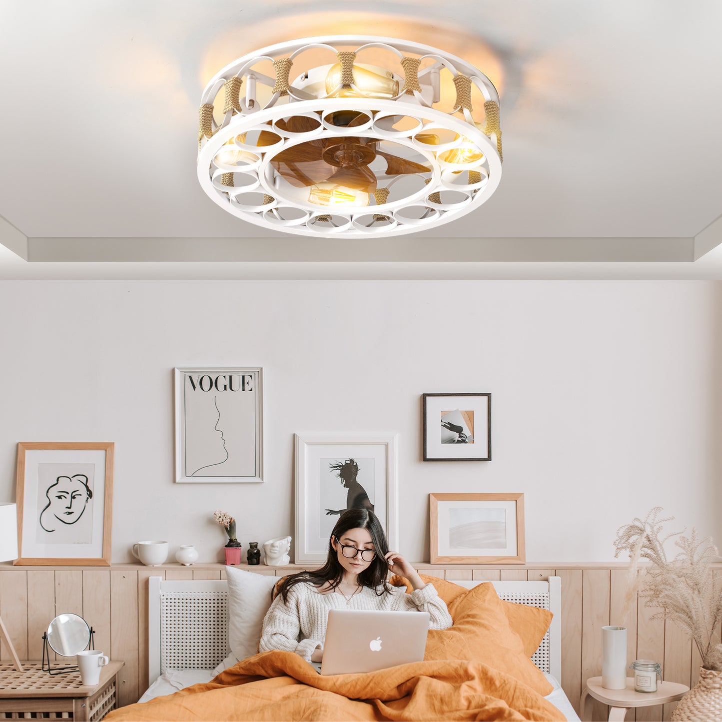 Marcel Modern Caged Ceiling Light