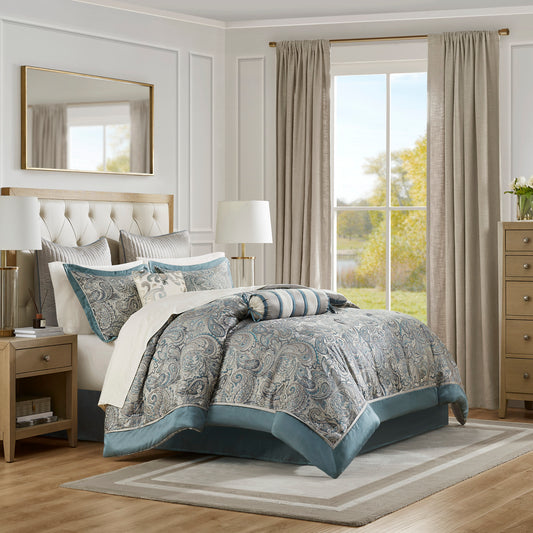 Virginia Contemporary 12 Piece Comforter Set