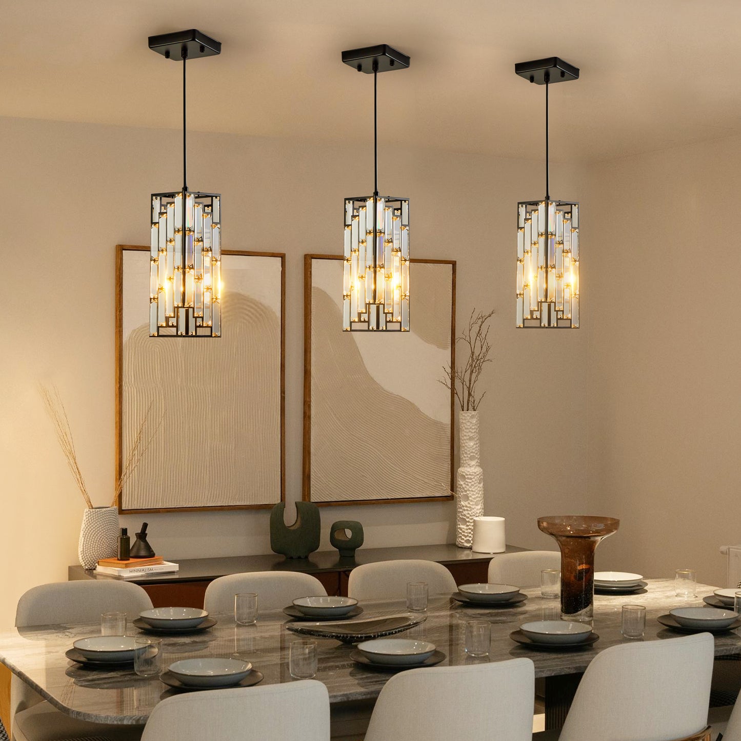 Somerset Contemporary Pendant Light Set