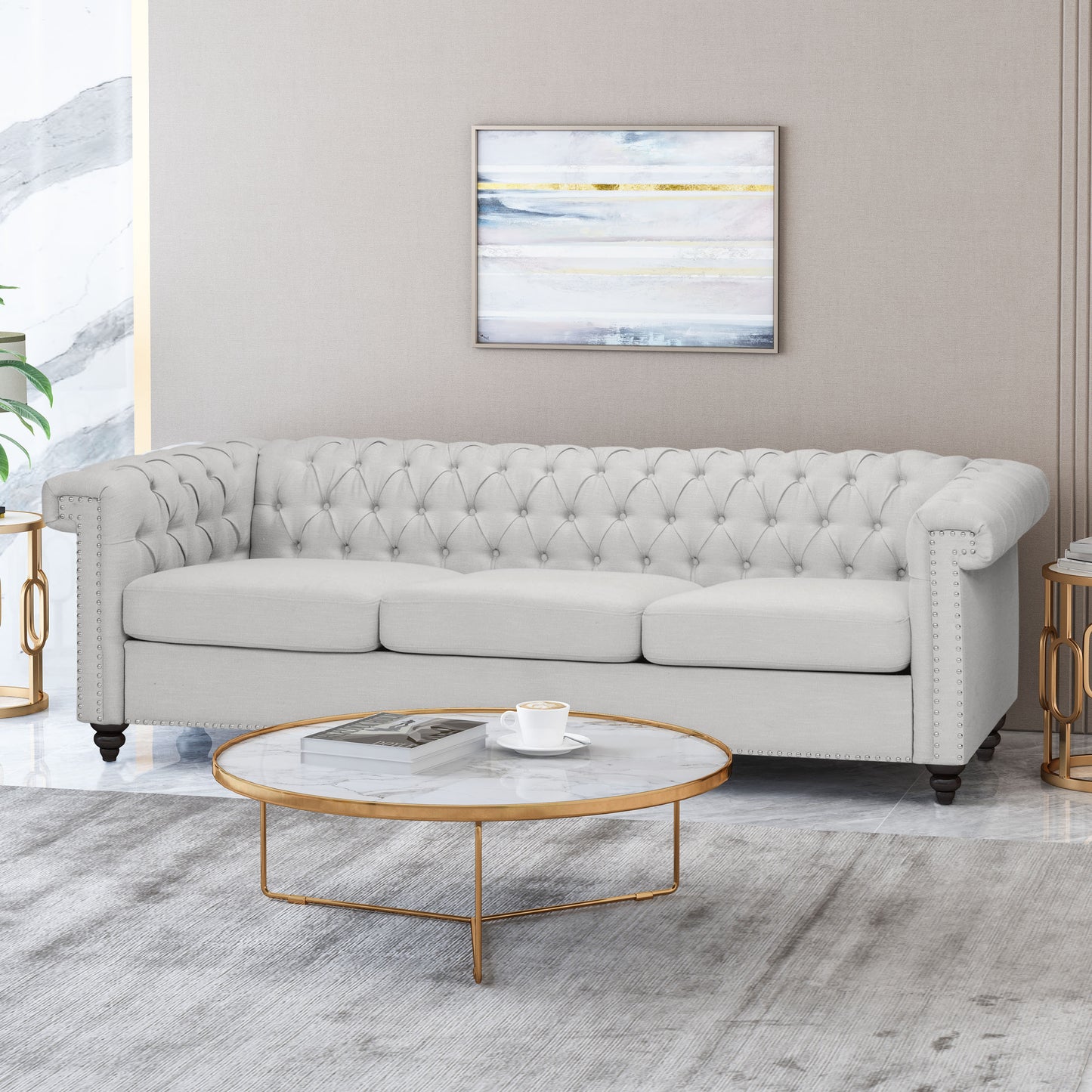 Emery Traditional Velvet Classic Sofa
