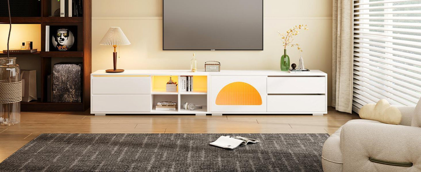 Amity Modern Velvet TV Stand